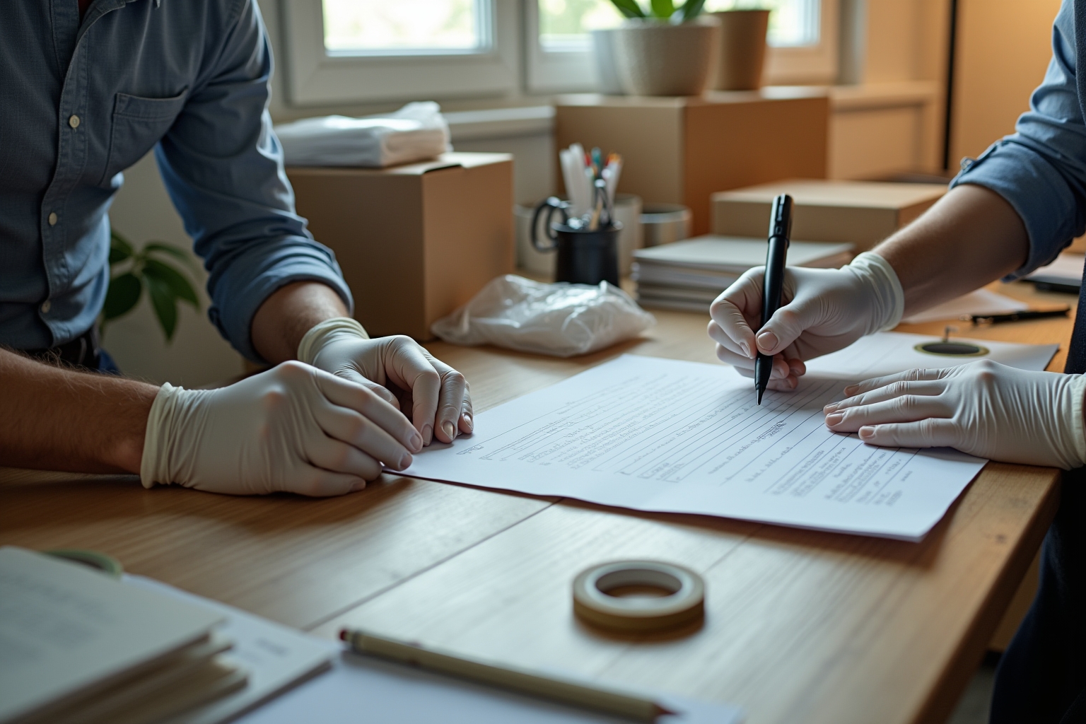 entruempelung planen start outline 3